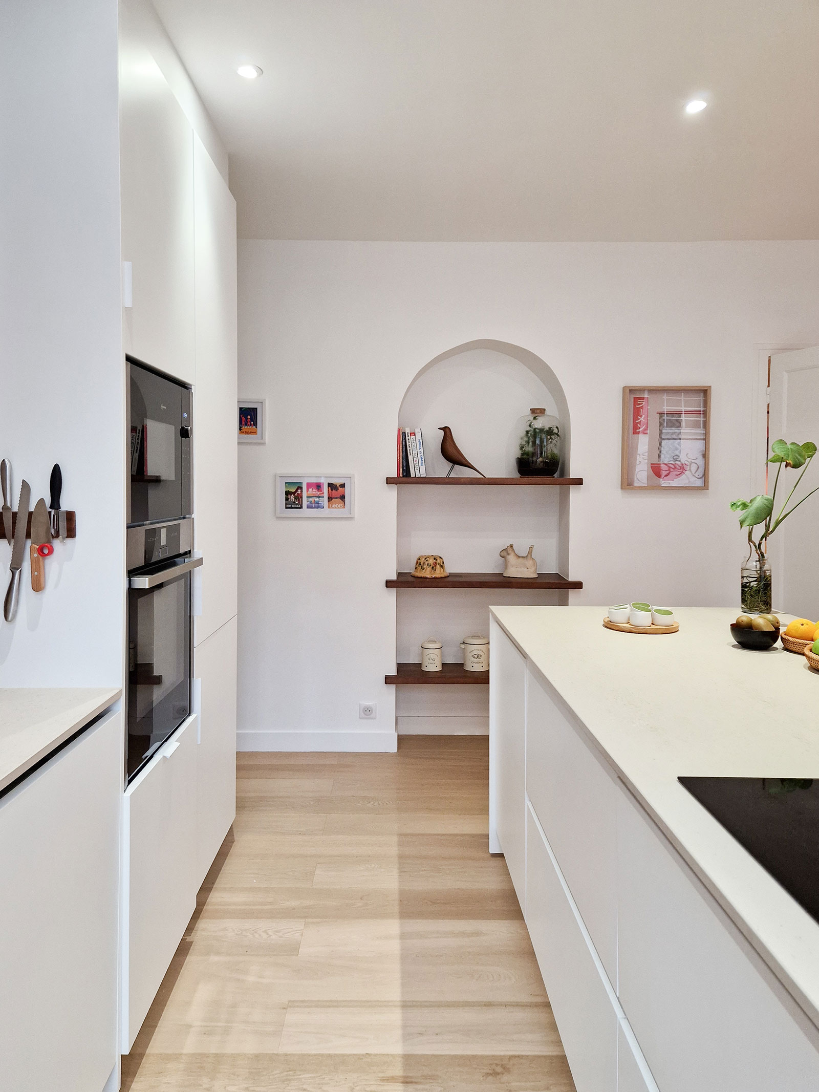 renovation appartement Paris 17 cuisine americaine Pouchet