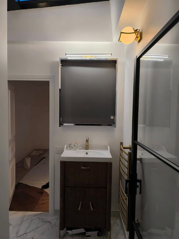 Salle d'eau créée au nouvel étage